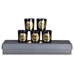 SCENTED CANDLES O ESS BLACK GOLD SET OF 5 